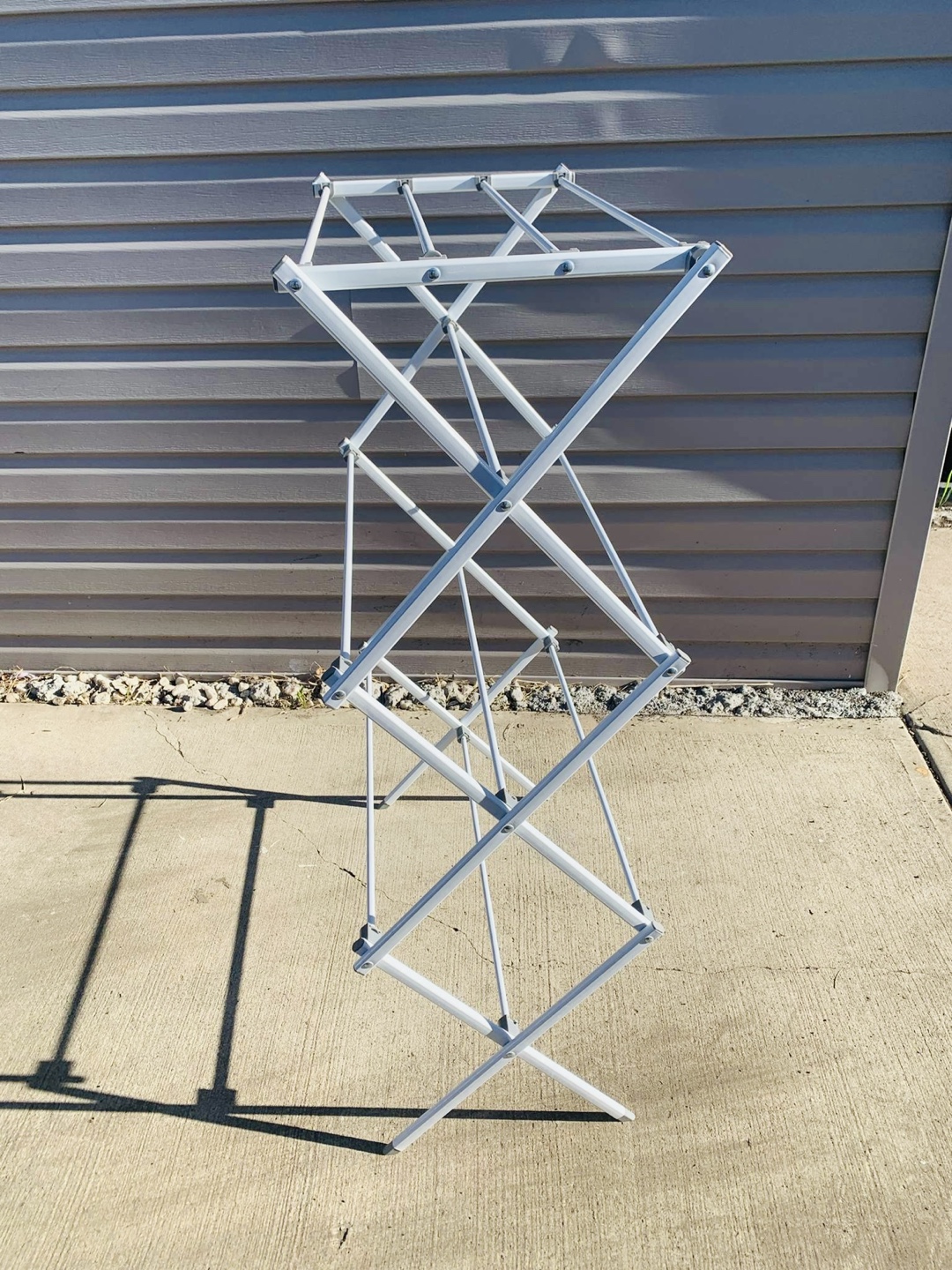 White Foldable Clothes Drying Rack - photo 3