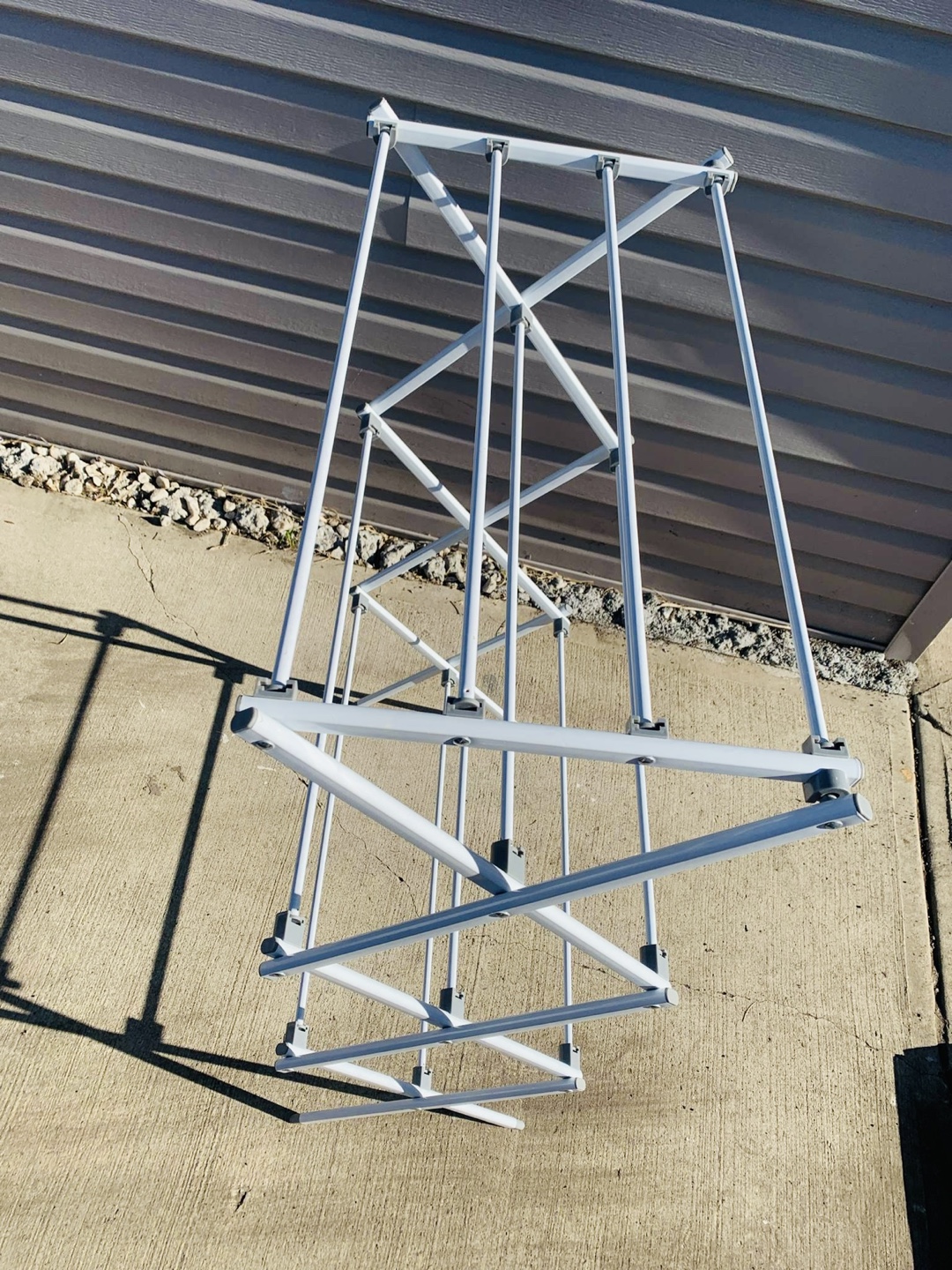 White Foldable Clothes Drying Rack - photo 2