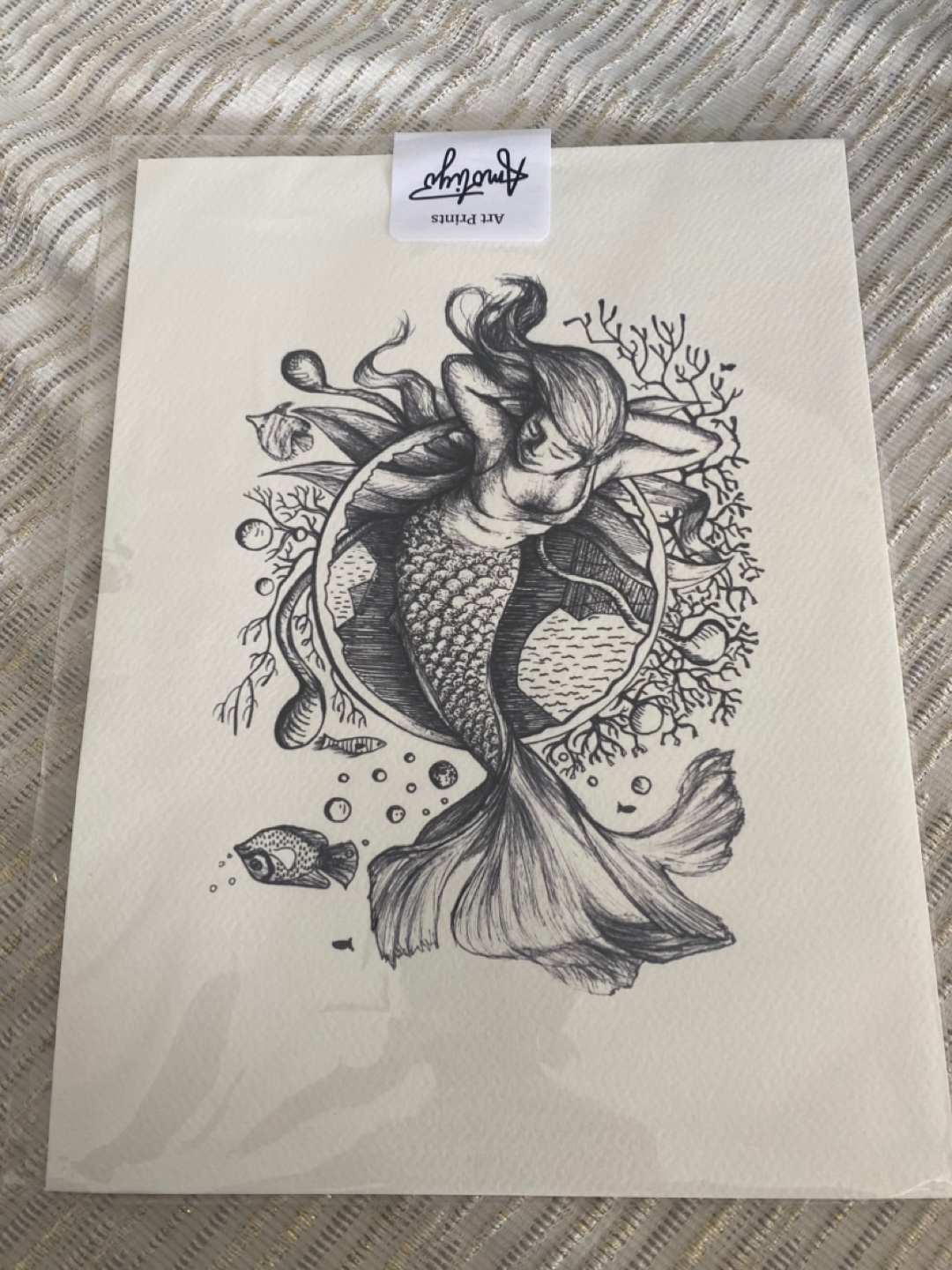 🧡Signed Artist Print - Mermaid