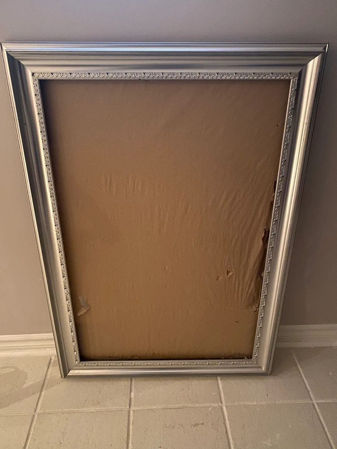 Large Silver Ornate Picture Frame thumbnail