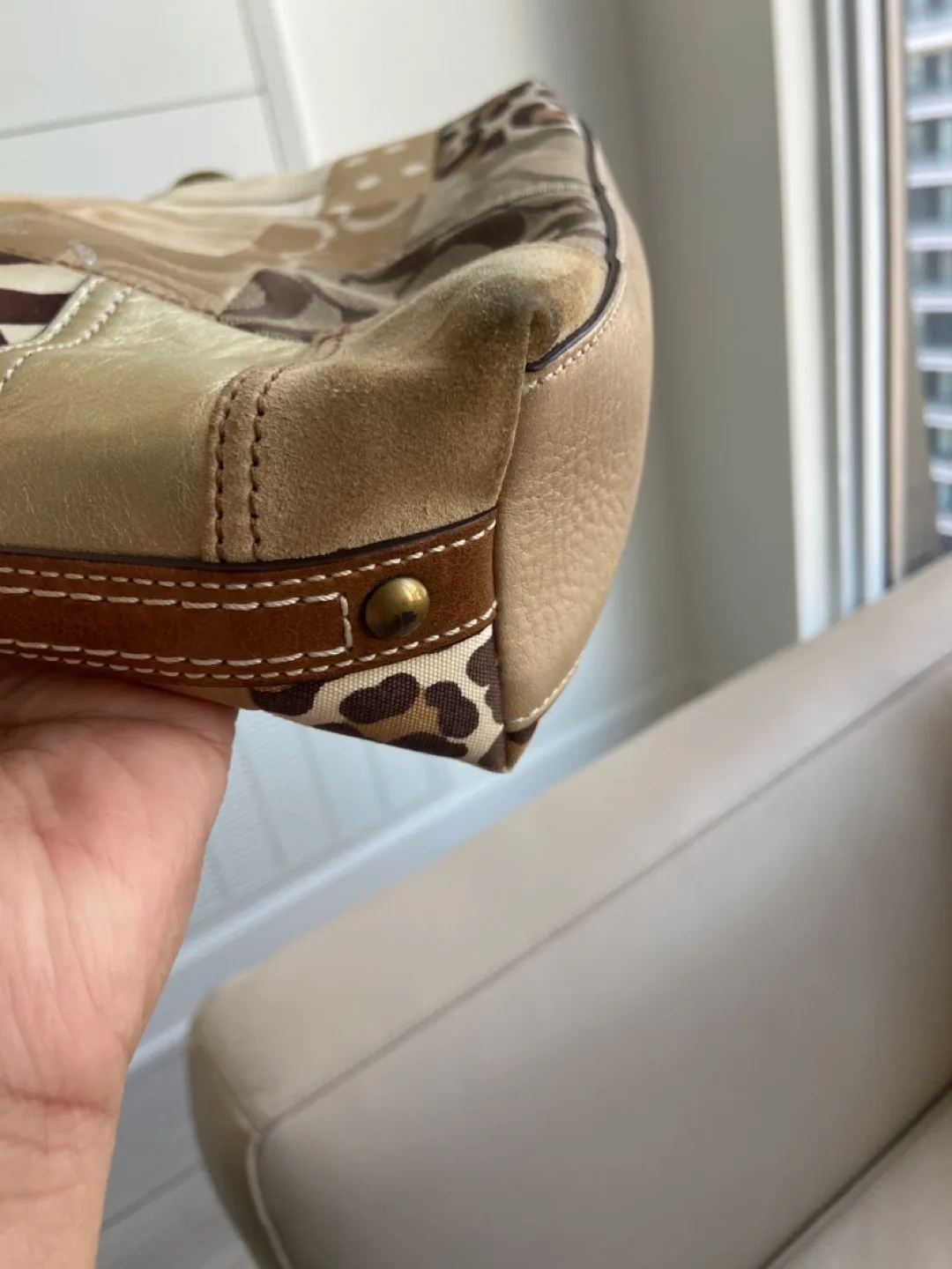 Coach Patchwork Shoulder Bag image indicator(9)