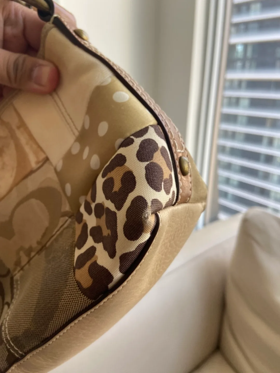 Coach Patchwork Shoulder Bag image indicator(10)