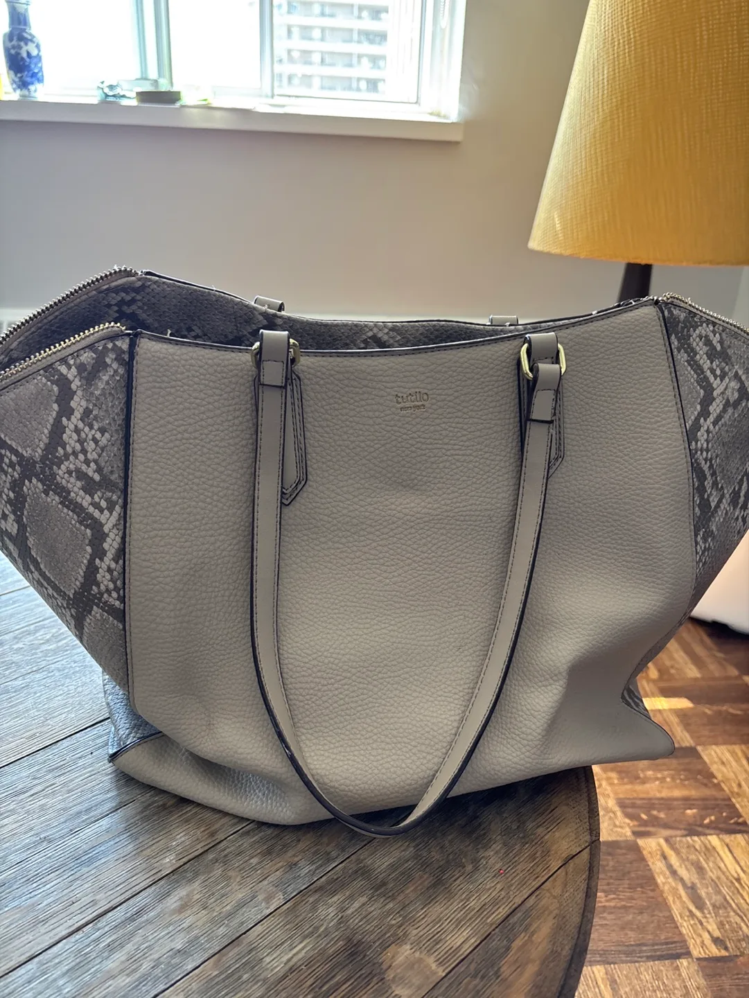 Baggallini Purse Bag - Snakeskin & Grey thumbnail