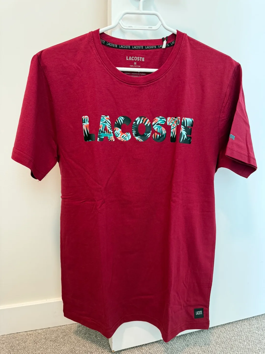 Maroon Lacoste T-Shirt Size M thumbnail