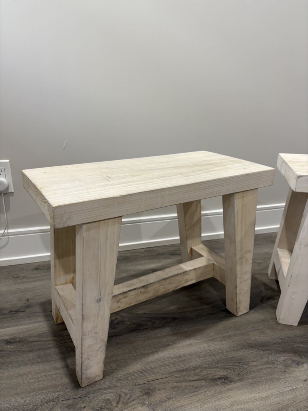 Rustic Wooden Benches - photo 2