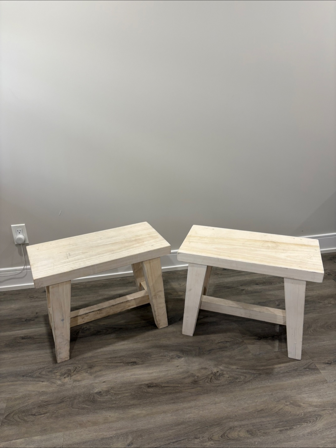 Rustic Wooden Benches