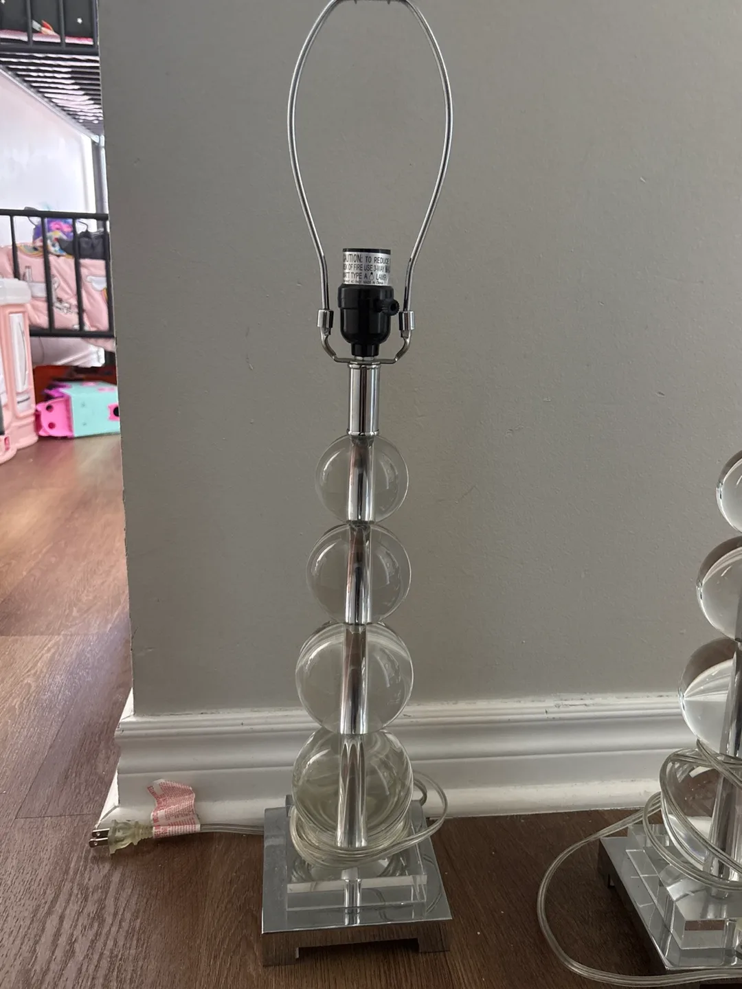 Pair of Crystal Ball Lamps thumbnail