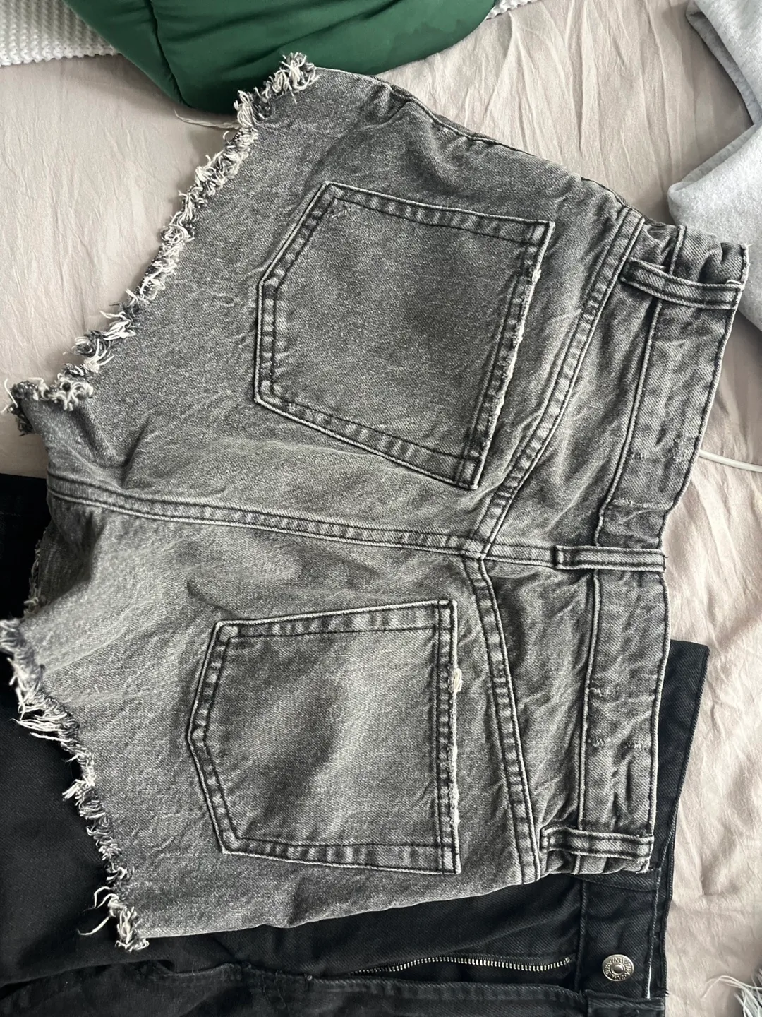 Pair of Distressed Denim Shorts image indicator(2)