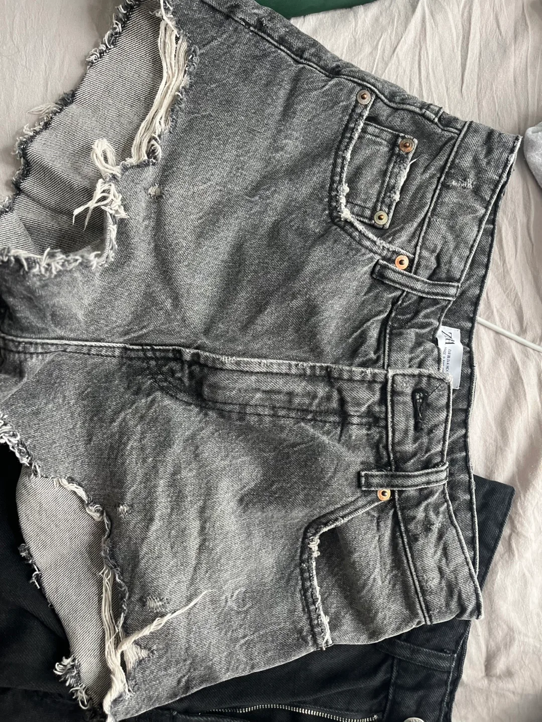 Pair of Distressed Denim Shorts thumbnail