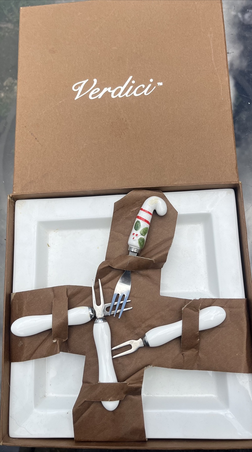 Verdici Cheese Serving Set with Plate