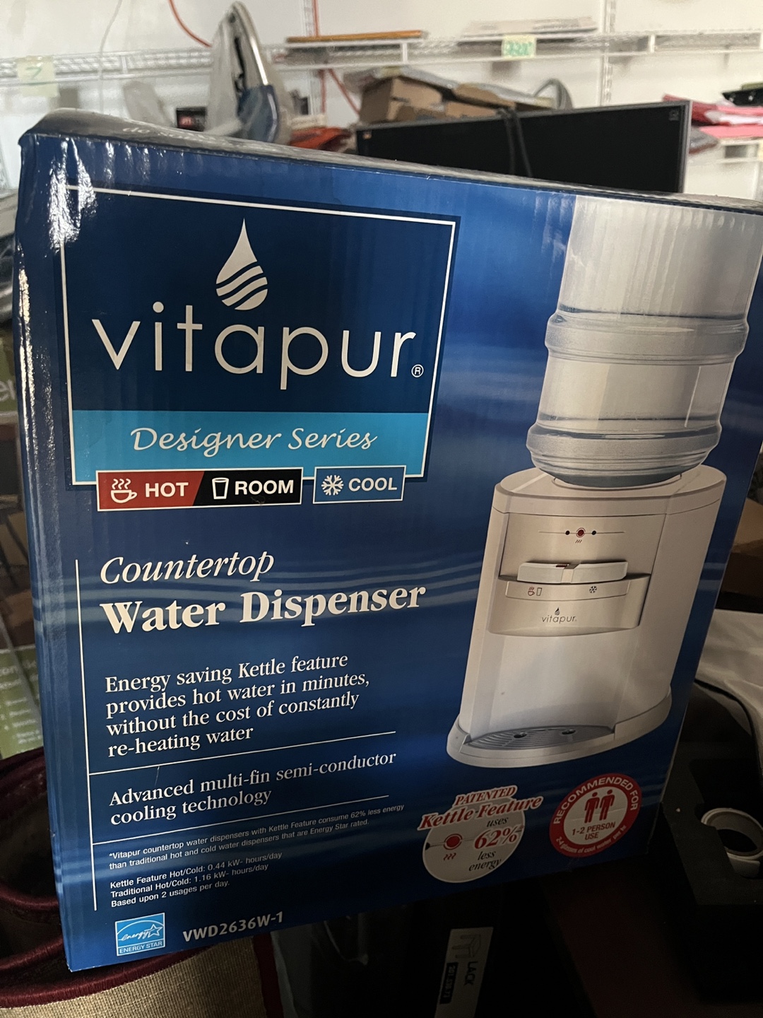 Vitapur Designer Series Countertop Water Dispenser