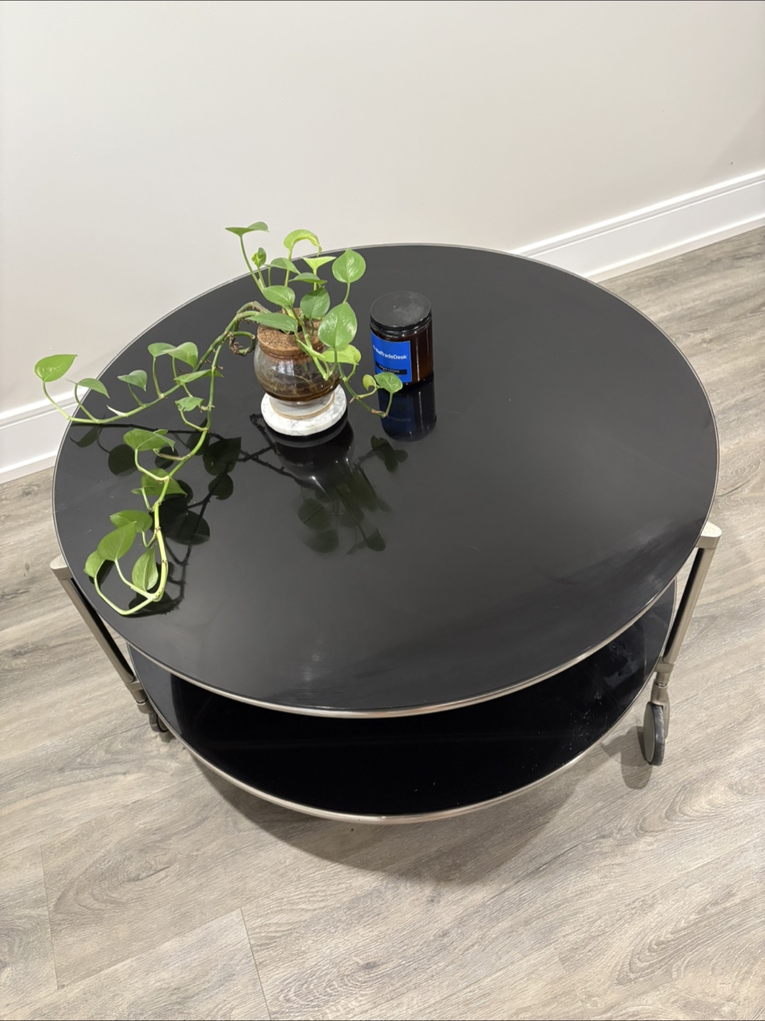 Round Two-Tier IKEA ‘Strind’ Coffee Table by Ehlén Johansson - photo 2