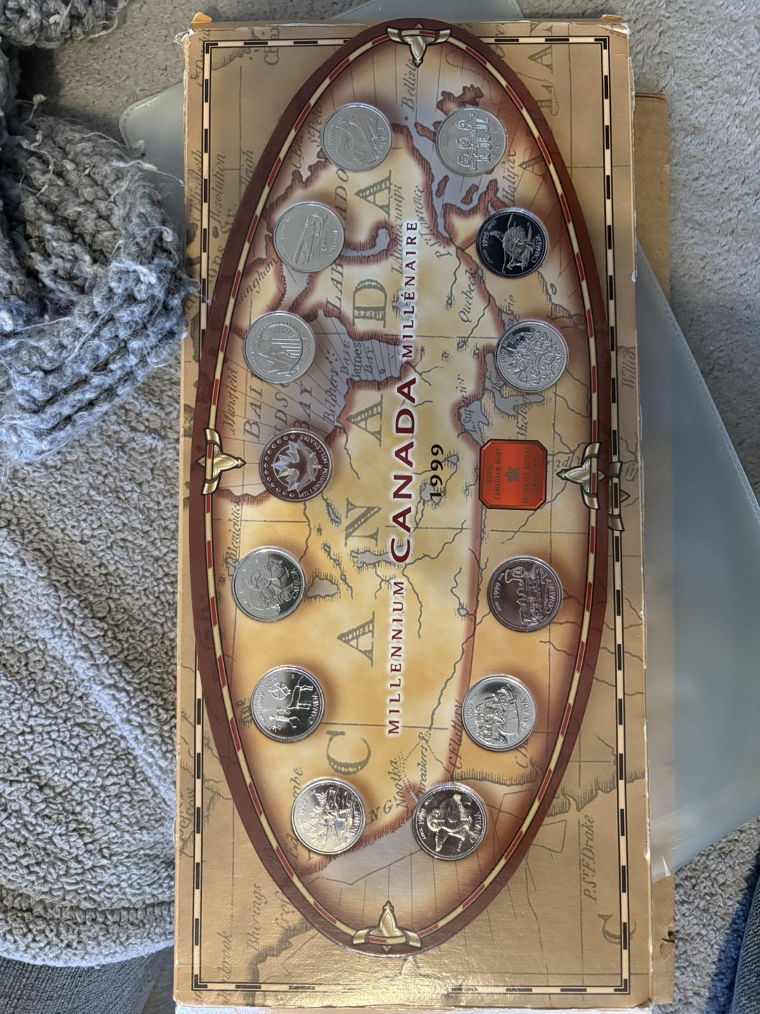 1999 Canadian Millennium Collection of Coins - photo 3