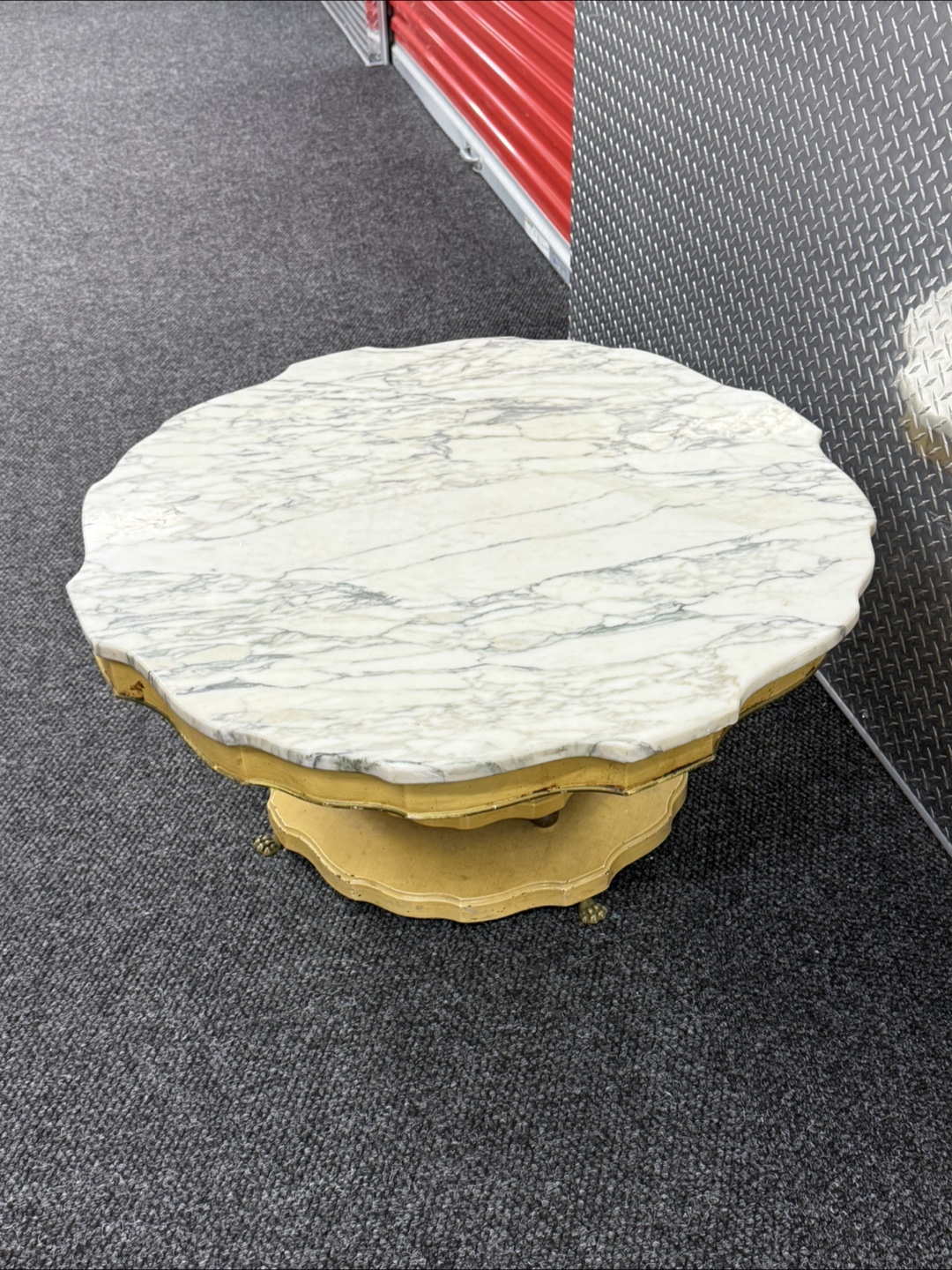 Vintage Marble Top Coffee Table - photo 2