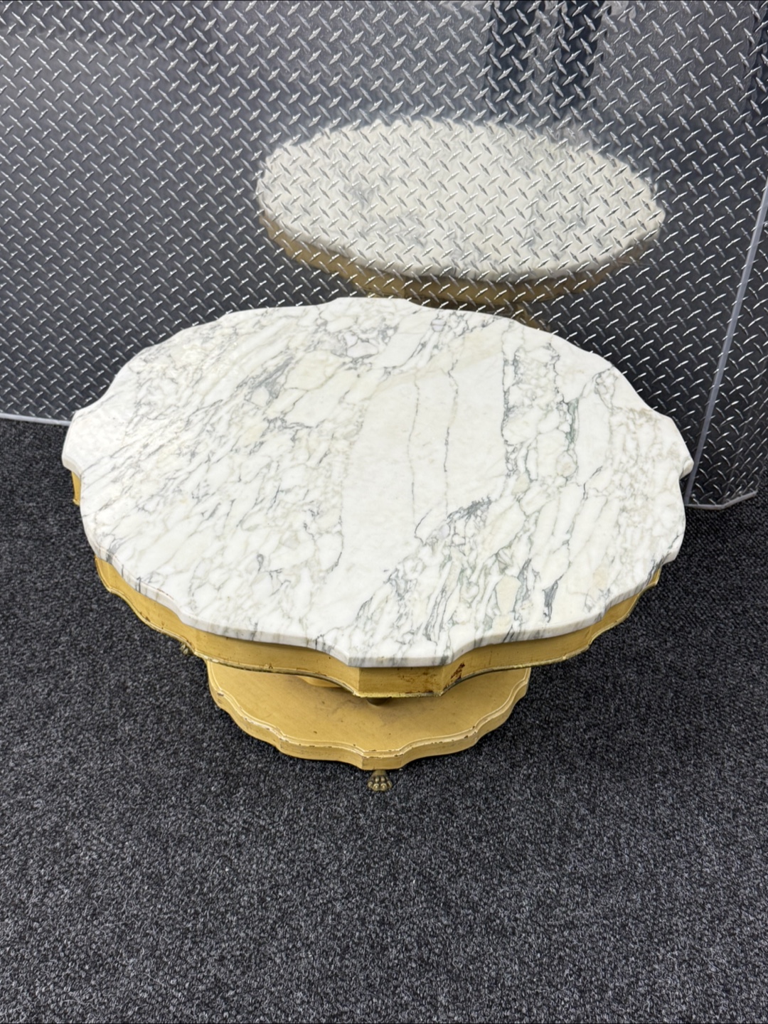Vintage Marble Top Coffee Table