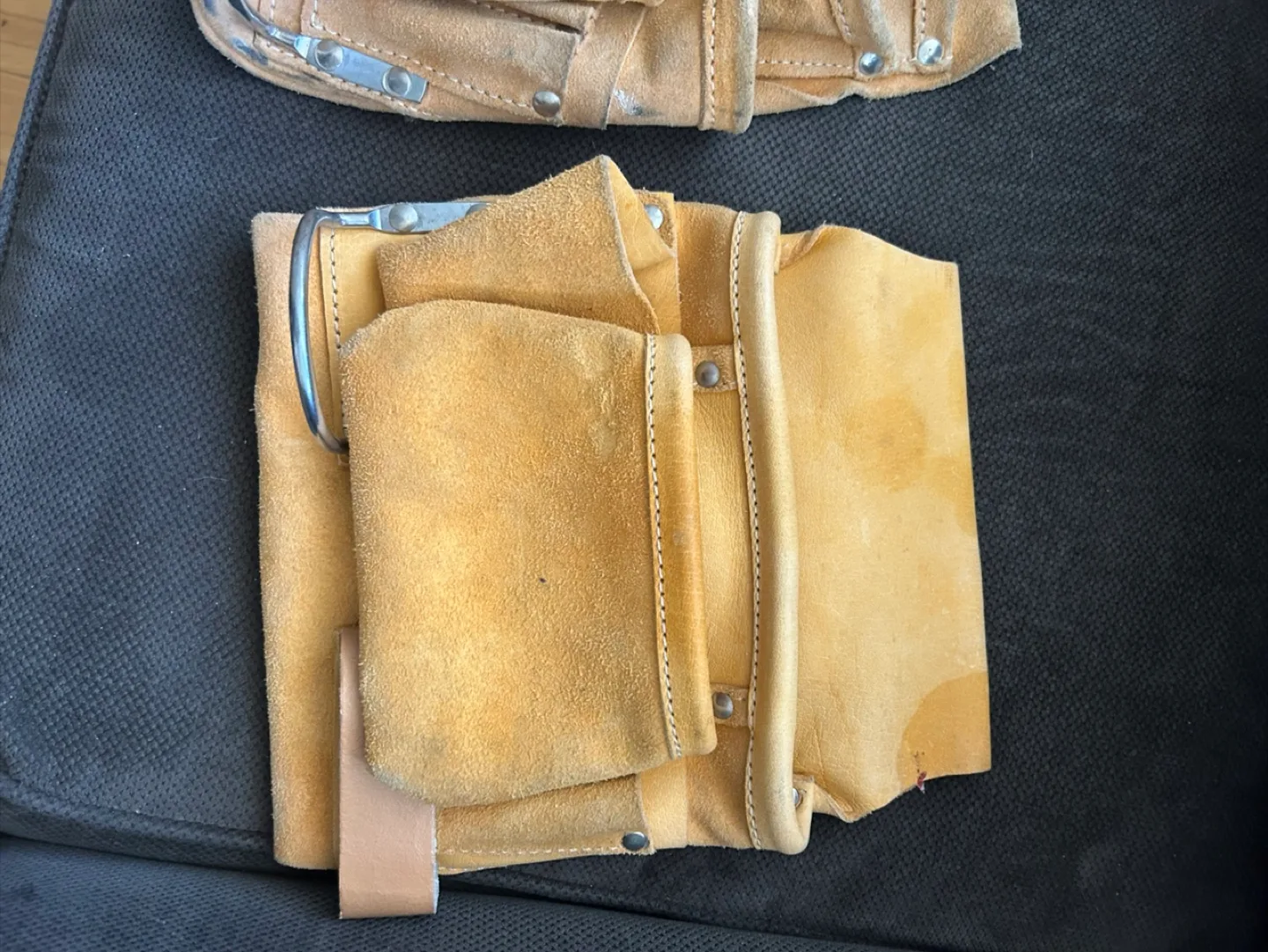 2 Vintage Leather Tool Belt thumbnail