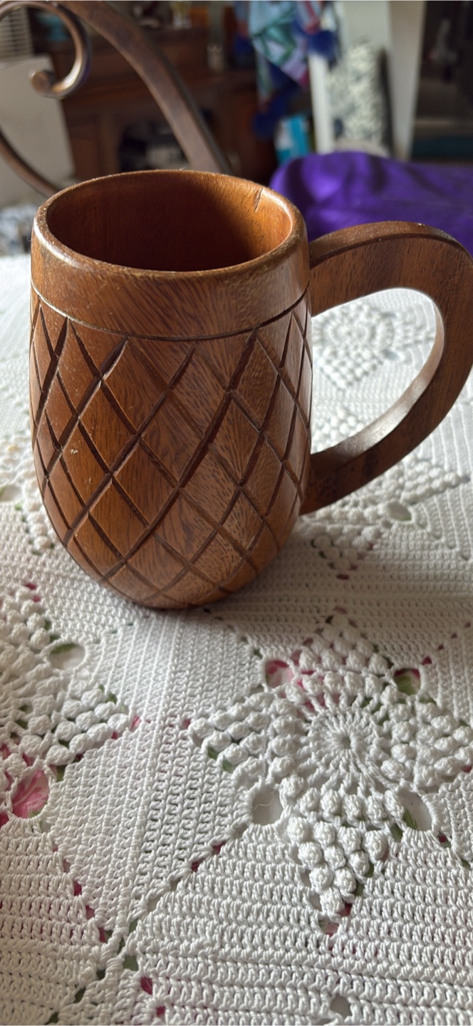 Hand Carved Wooden Pineapple Theme Set - Mug, Bowls & Dish - photo 3