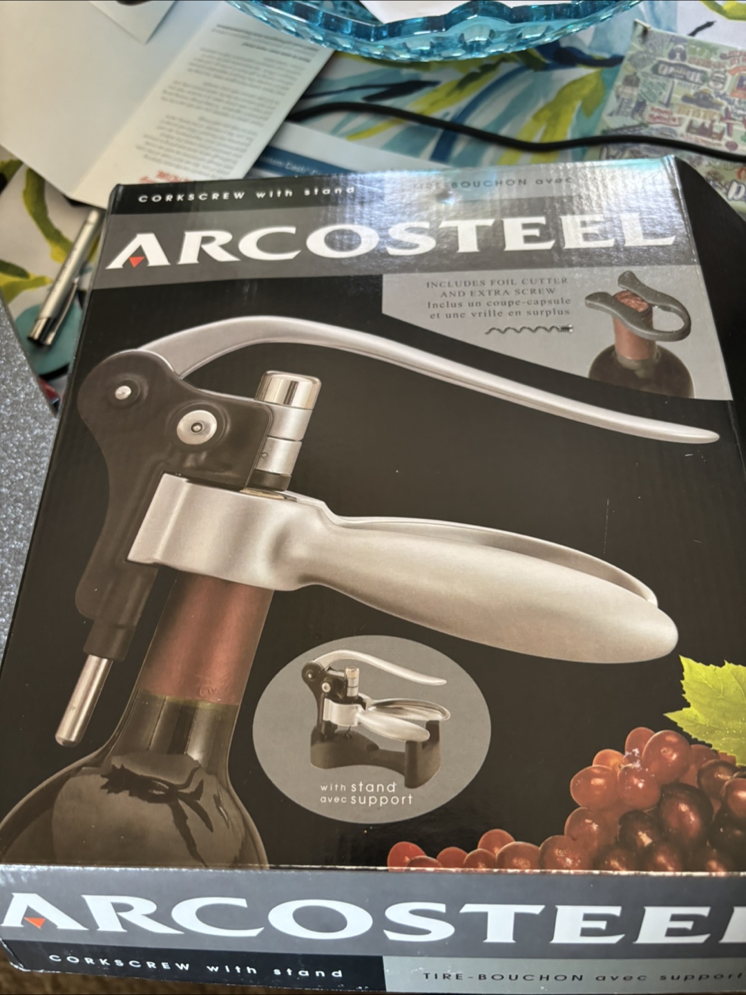 ARCOSteel Lever Corkscrew with Stand - photo 3