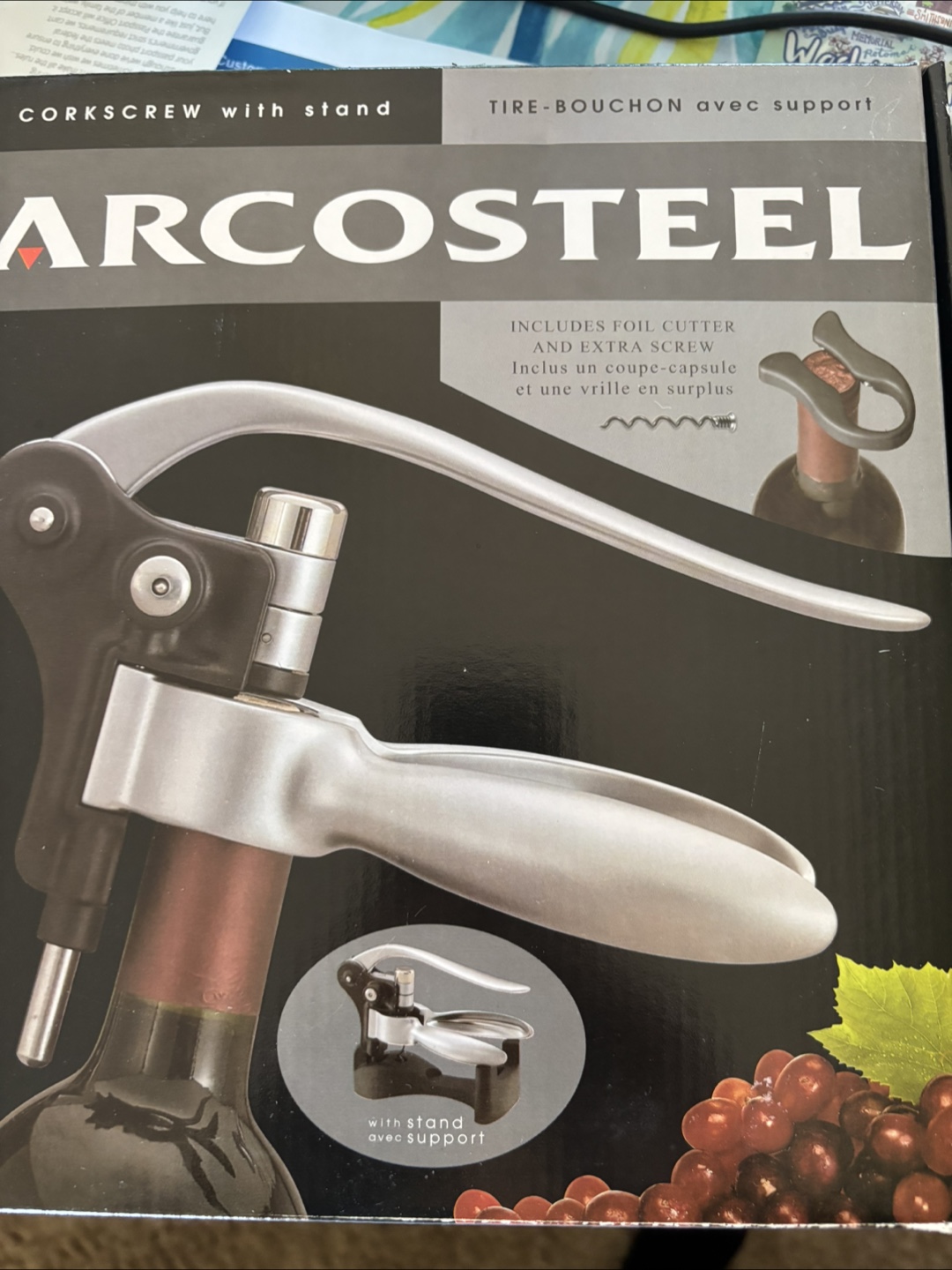 ARCOSteel Lever Corkscrew with Stand - photo 2