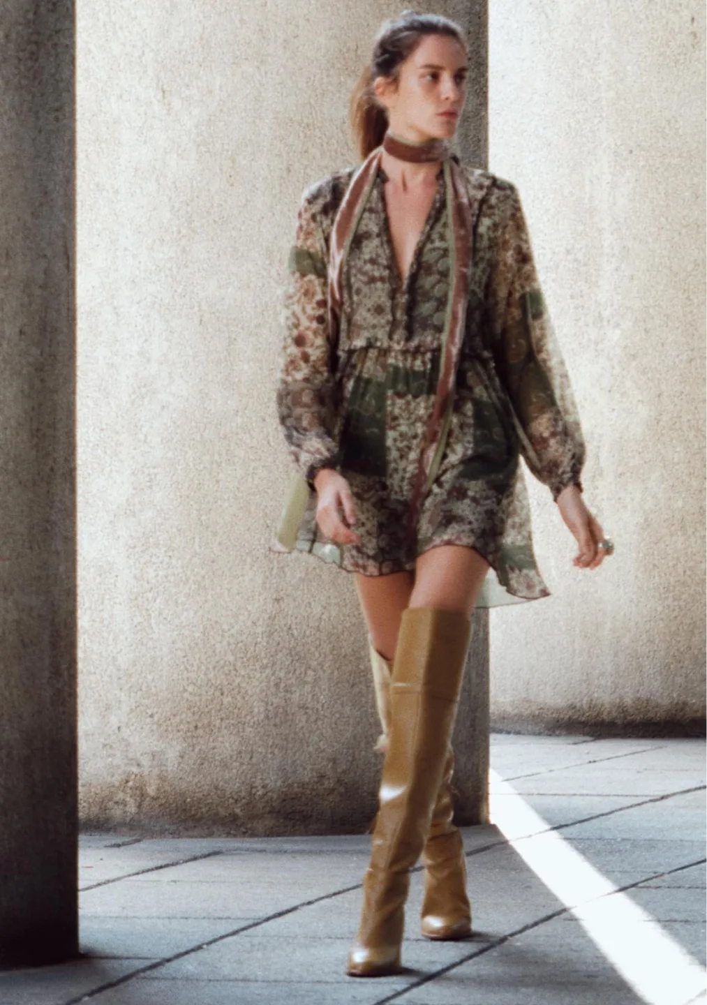 Zara Women's Floral Mini Dress Size XL image indicator(4)