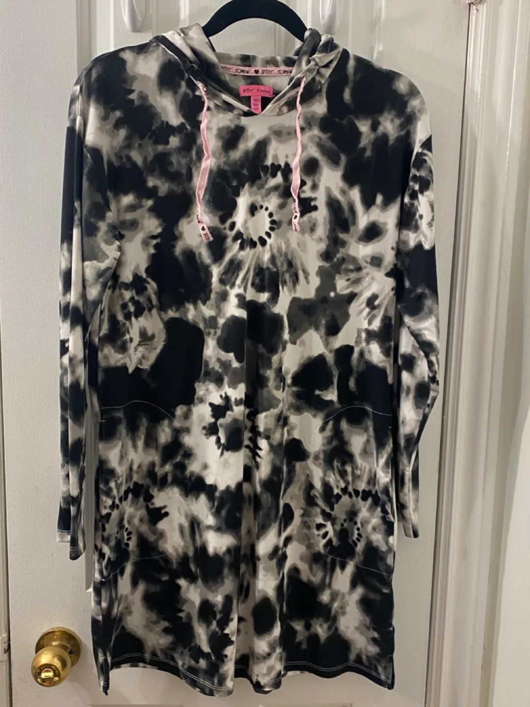 Betsey Johnson Tie-Dye Hoodie Dress thumbnail