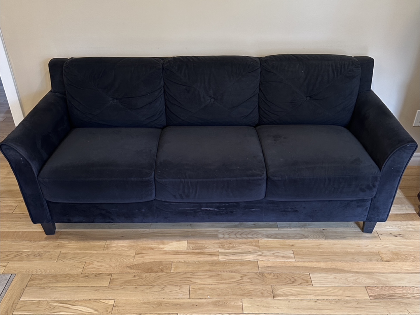 Lifestyle Solution Hobart Black Sofa (CAN DELIVER)