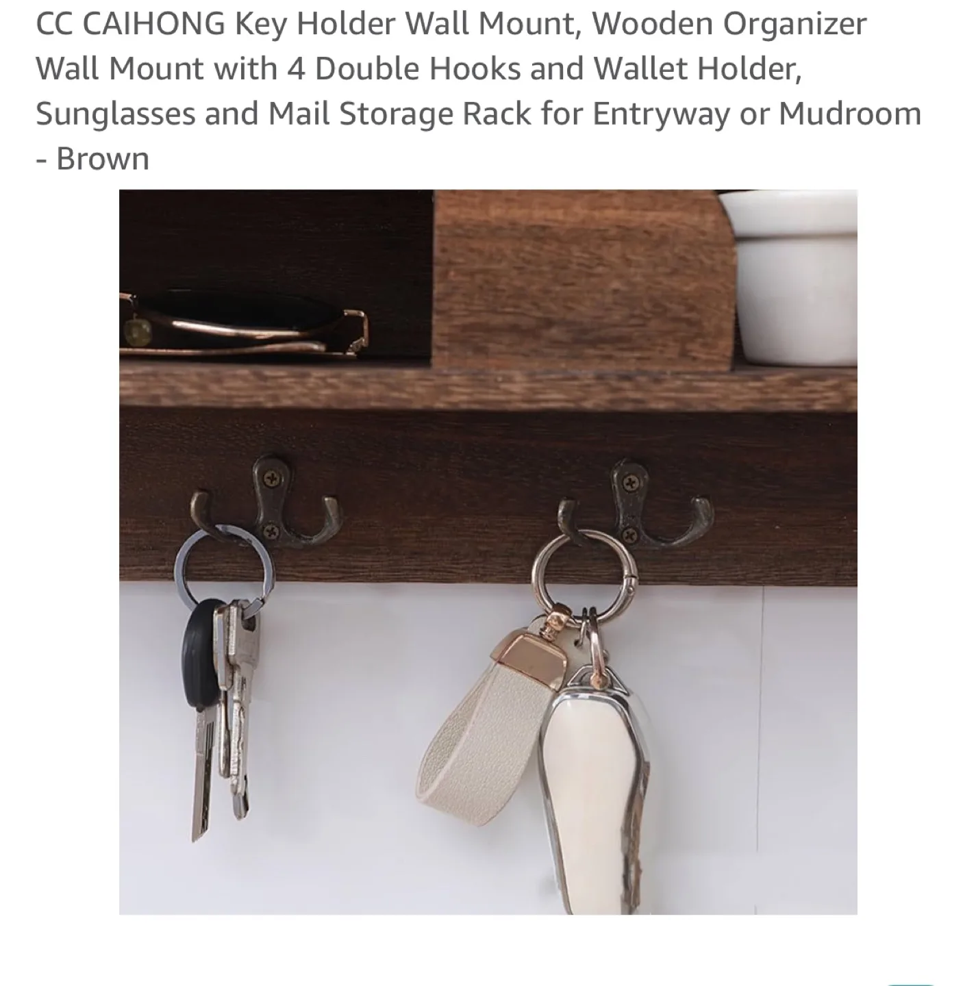 CC CAIHONG Wooden Wall Organizer image indicator(5)