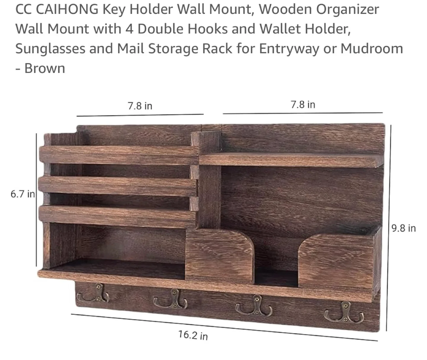 CC CAIHONG Wooden Wall Organizer image indicator(2)