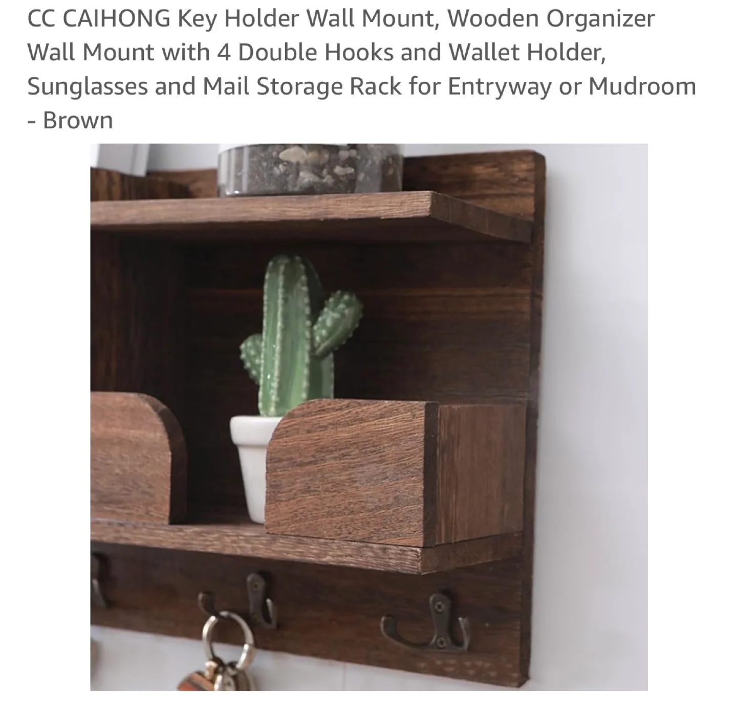 CC CAIHONG Wooden Wall Organizer image indicator(6)