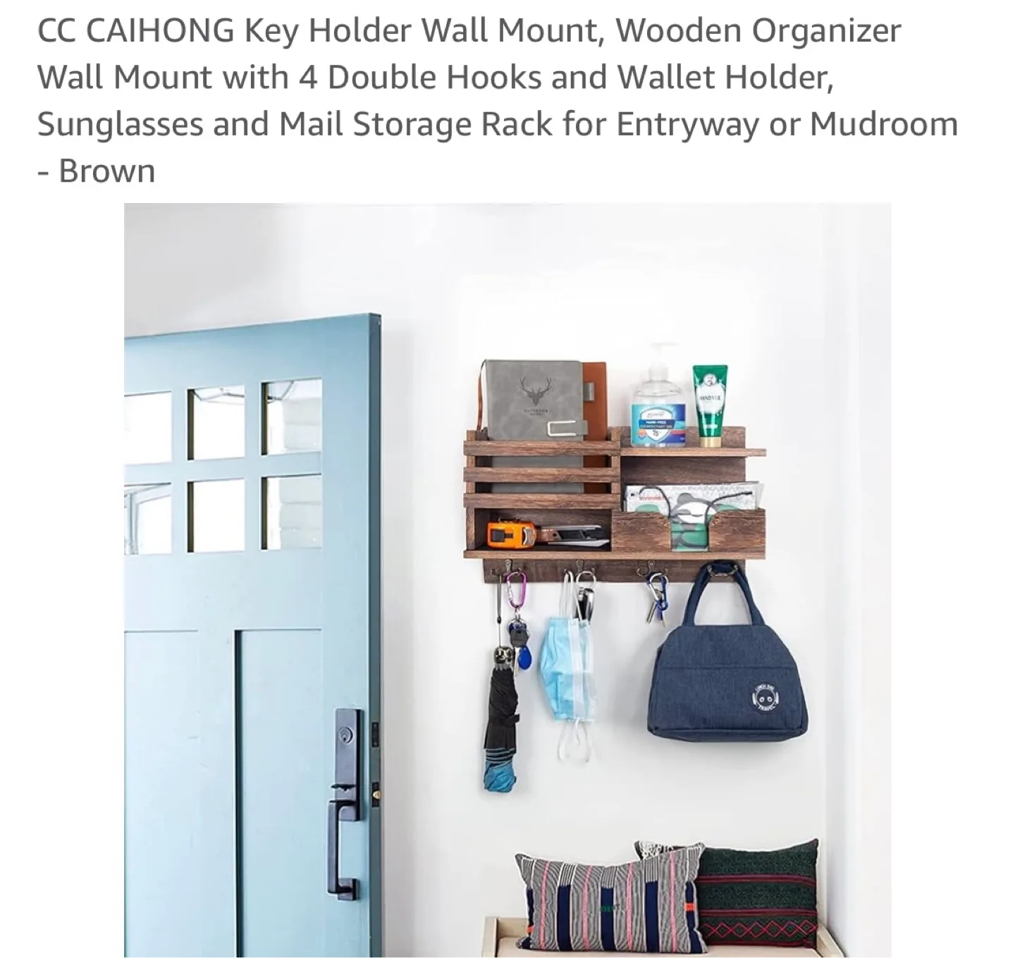 CC CAIHONG Wooden Wall Organizer image indicator(7)