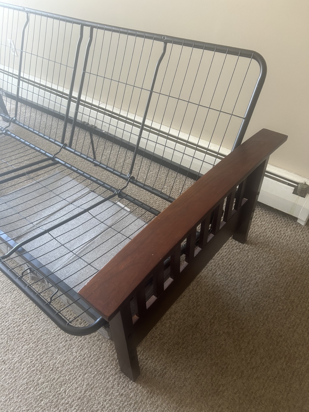 Futon Frame with Wooden Arms - photo 2