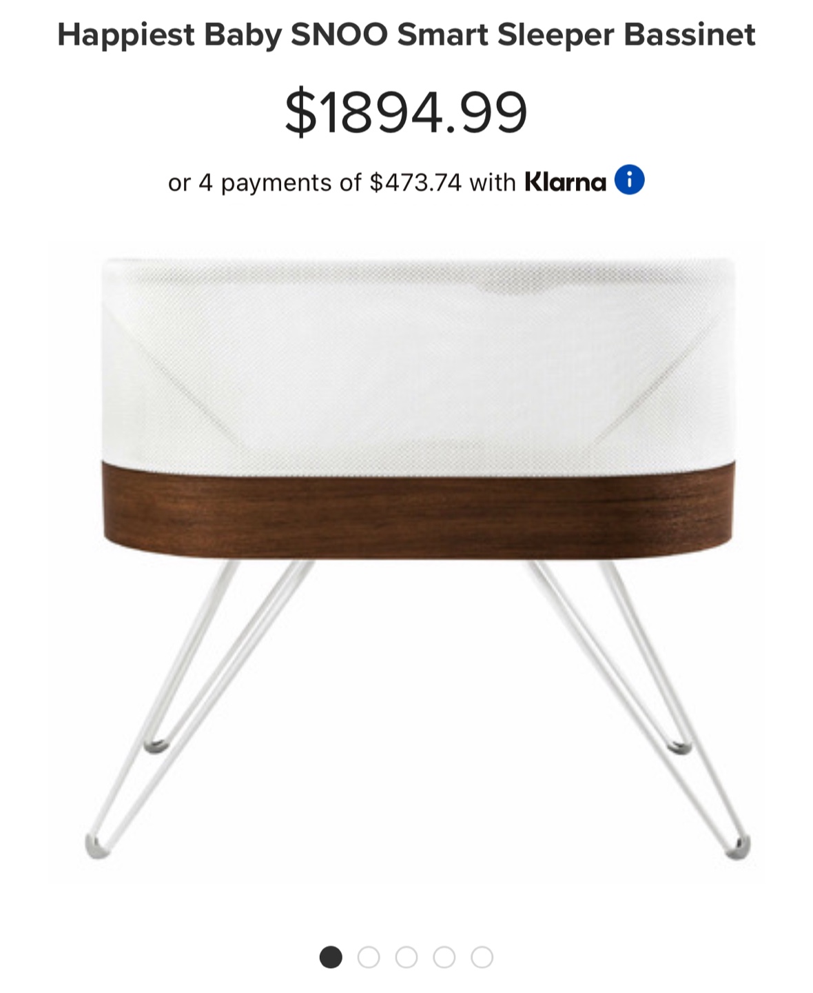 Happiest Baby SNOO Smart Sleeper Bassinet