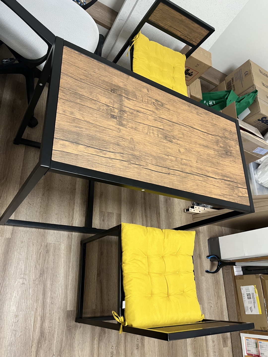 Modern Wooden Desk with Two chairs - photo 2
