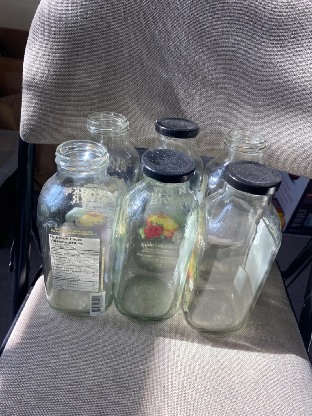 Six Empty Glass Bottles image indicator(3)