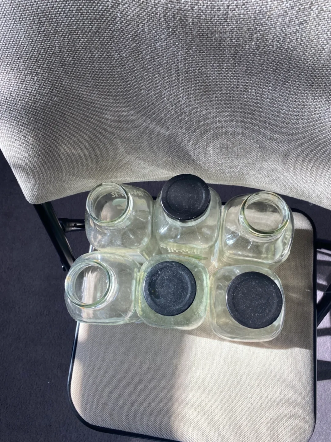 Six Empty Glass Bottles image indicator(2)