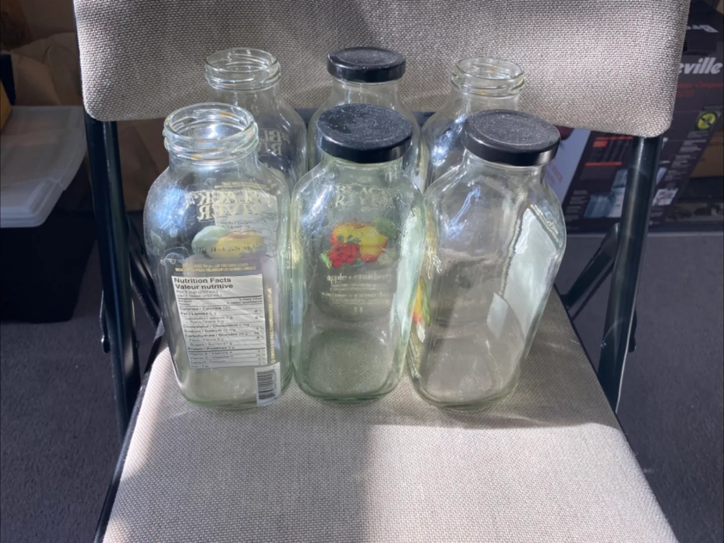Six Empty Glass Bottles image indicator(4)