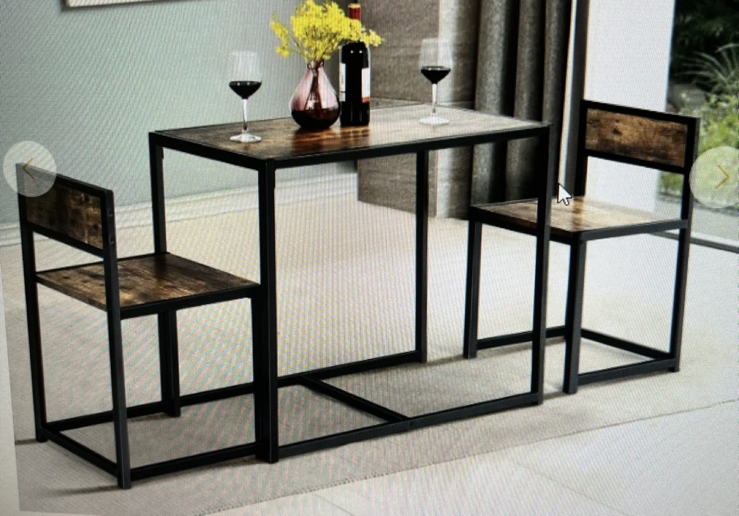 Modern Wooden Desk with Two chairs - photo 3