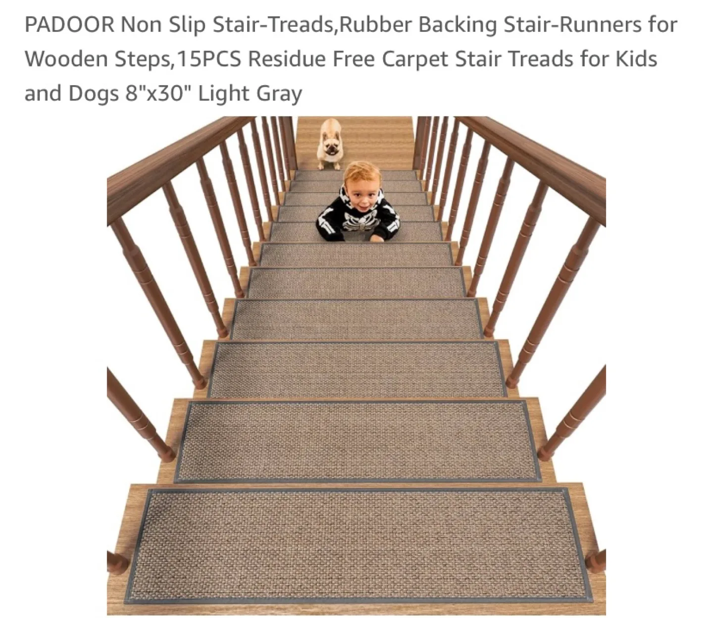 New Stair Treads 15pcs Light Grey/Tan thumbnail