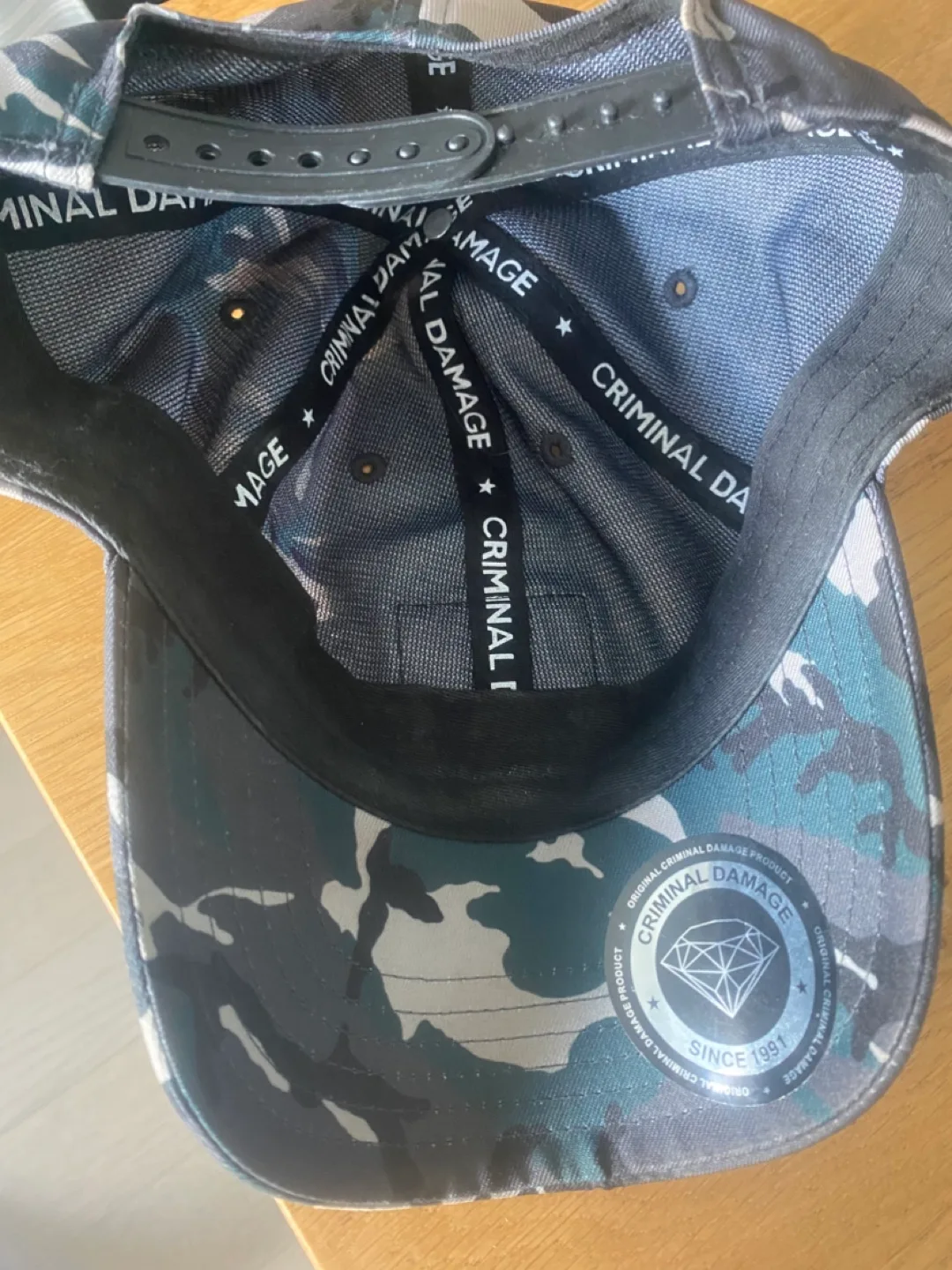 NEW NEVER USED Criminal Damage Camo Baseball Cap image indicator(2)