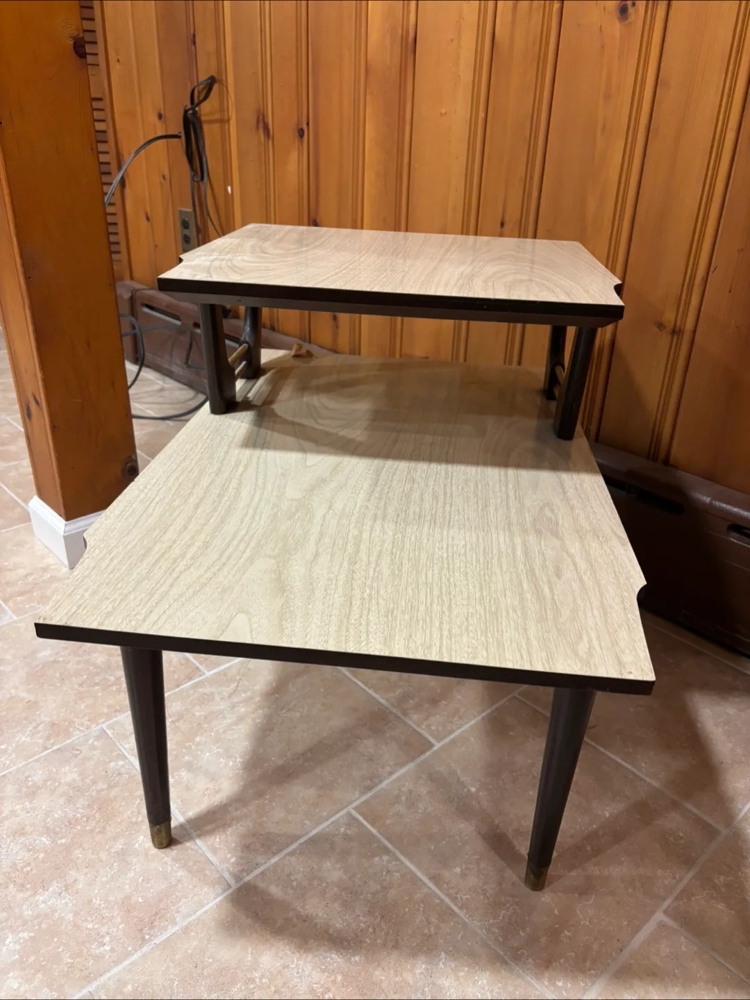 Mid Century Modern Two Tiered End Table image indicator(2)