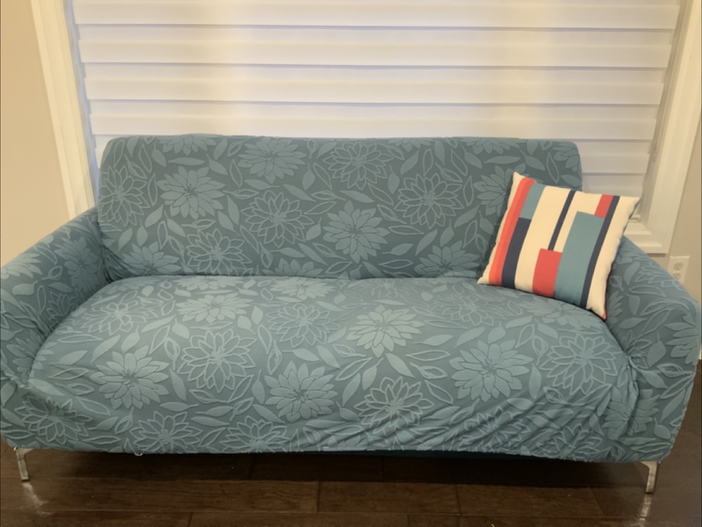 Nave blue sofa + cover - Good condition