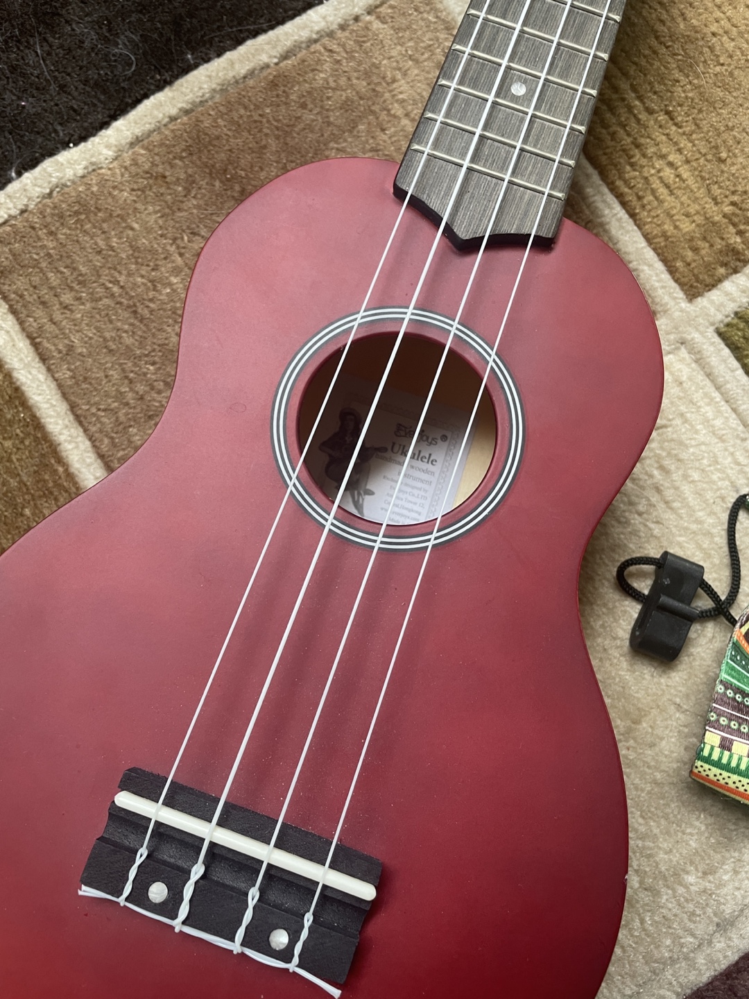 Ukulele with Case and Strap - photo 4