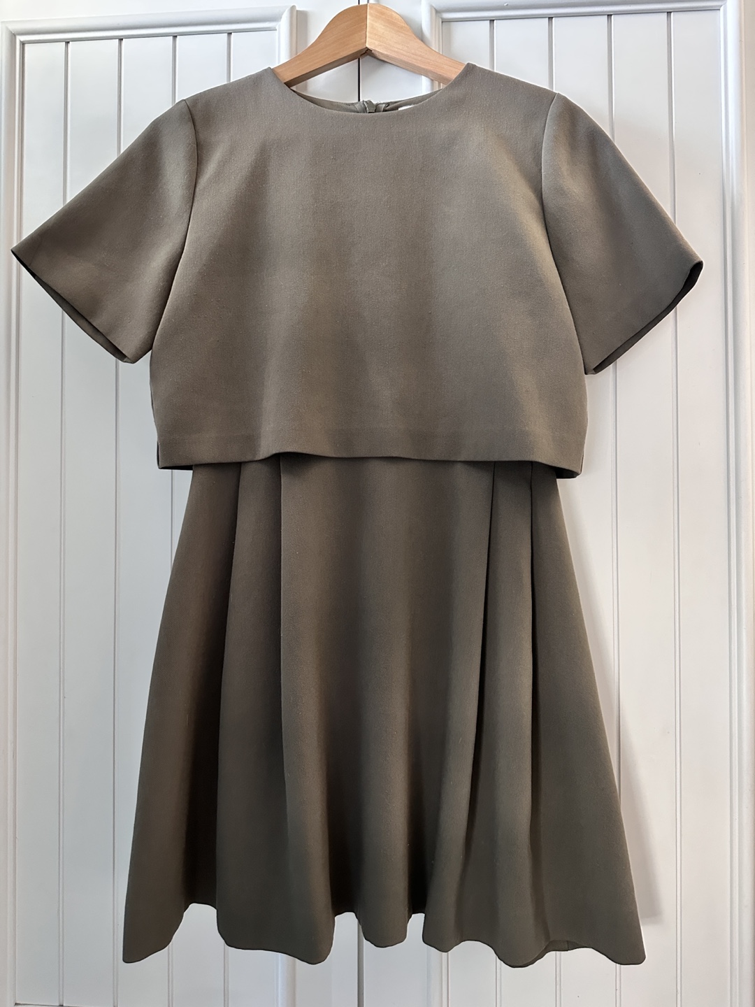 Oak + Fort Forest Two-Block Dress