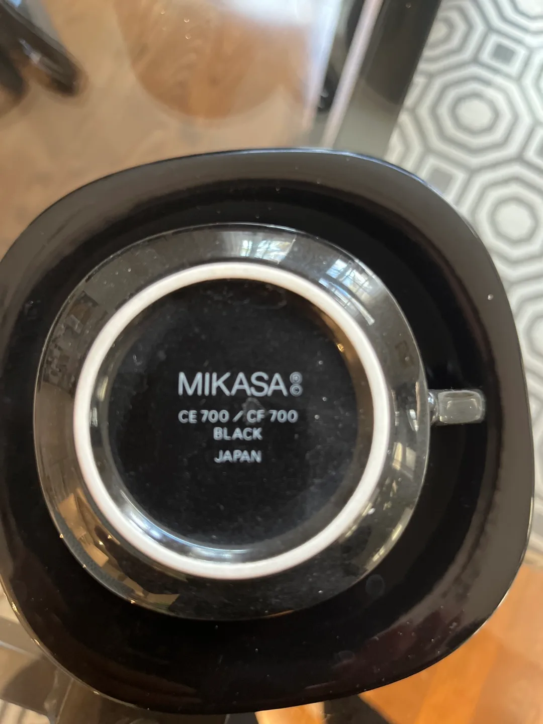 Mikasa Black Coffee Cups and Saucers Set image indicator(2)