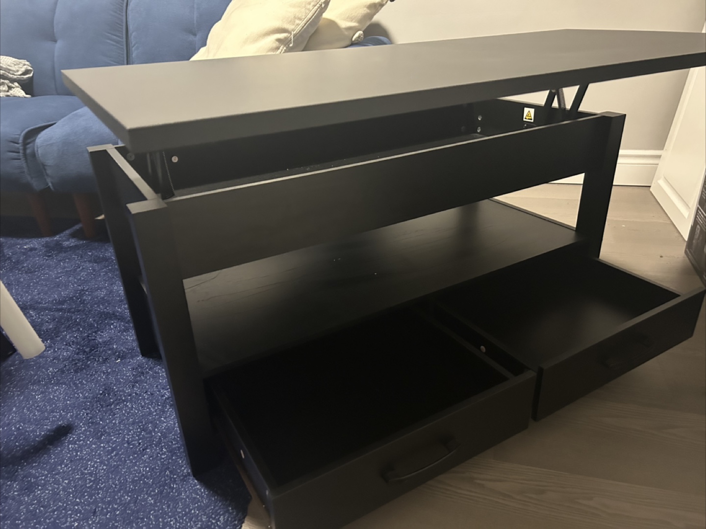 Lift-Top Coffee Table with Storage - photo 4