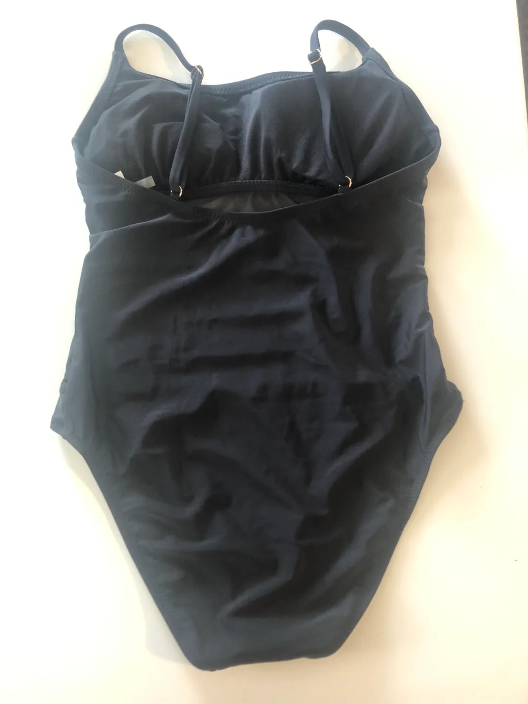 Black One-Piece Swimsuit with mesh Cut-Outs image indicator(2)