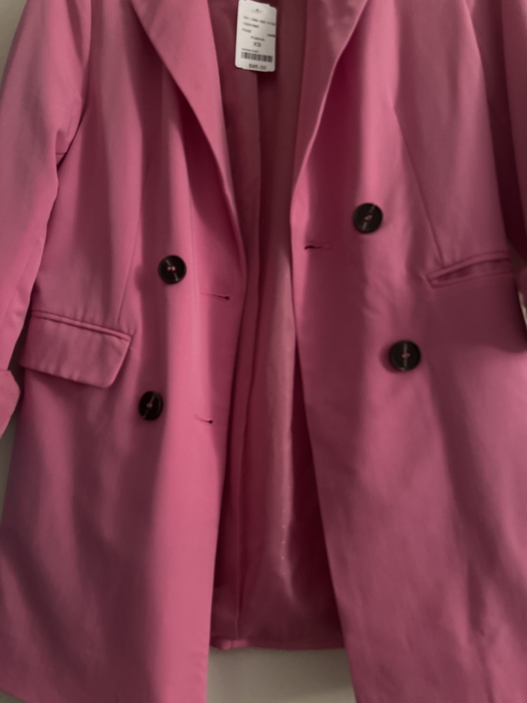 ONLY fuchsia pink oversized blazer, size XS - photo 3