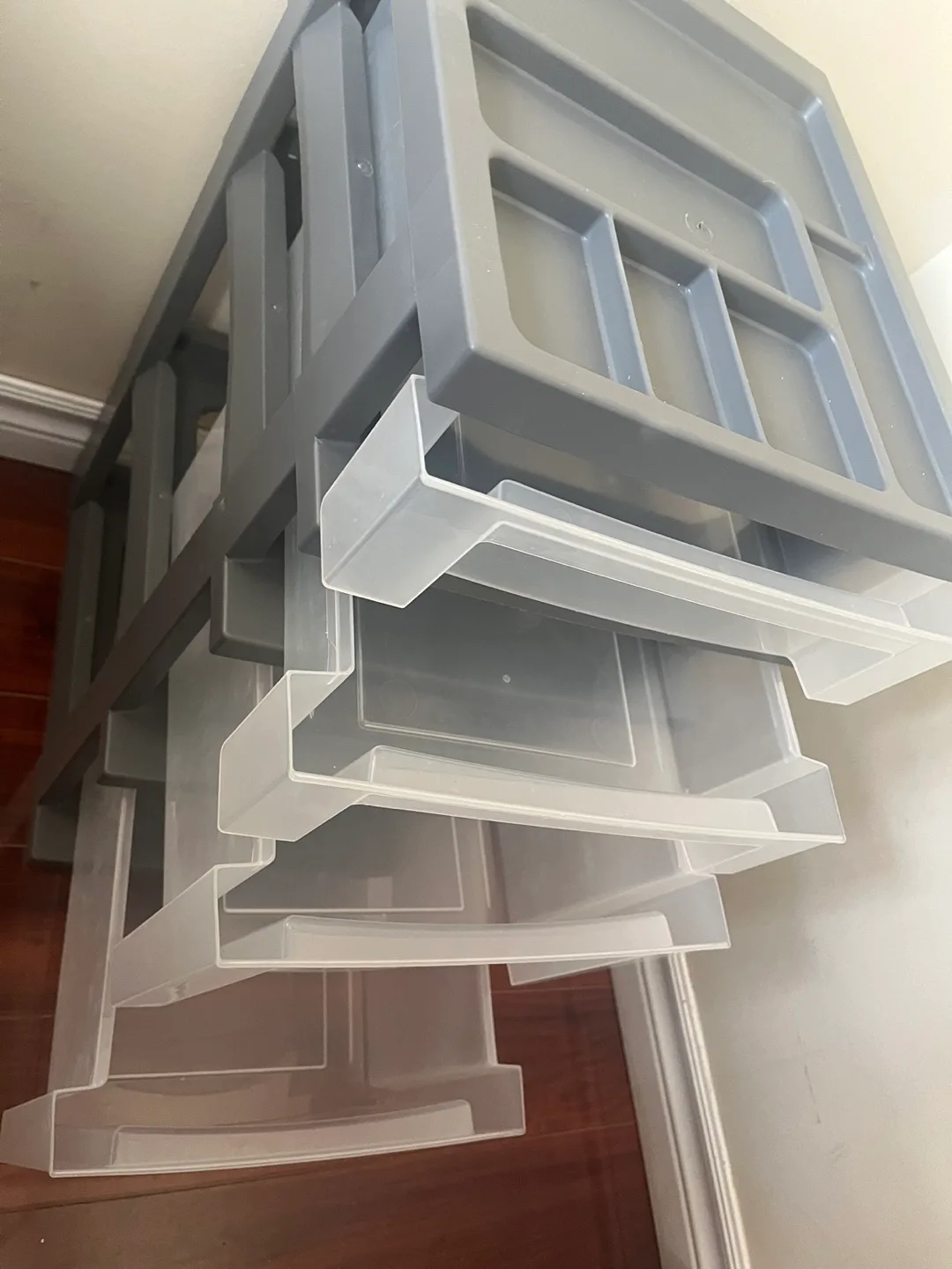 4-Drawer Rolling Cart Organizer with Caster Wheels image indicator(3)