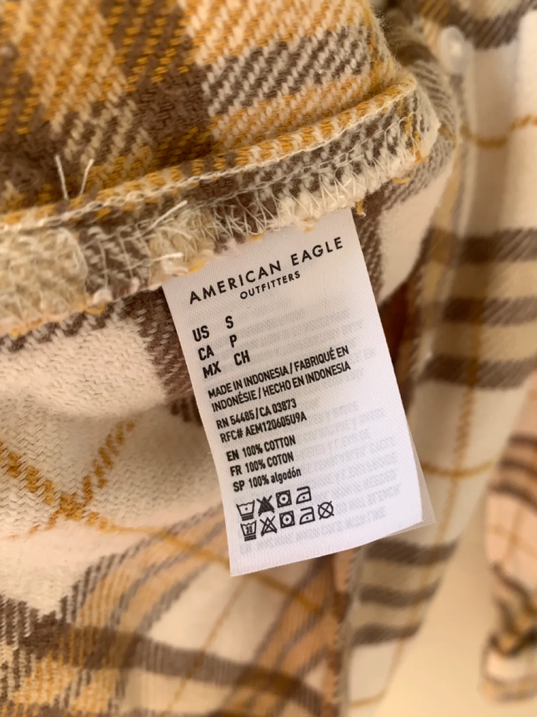 3 for $10 American Eagle Outfitters Flannel Shirt - Size Small image indicator(3)