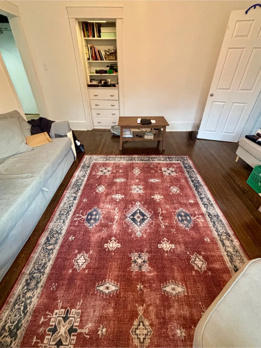 Ruggable 6” x 9” Verena Amber Red Tufted Rug with Pad thumbnail